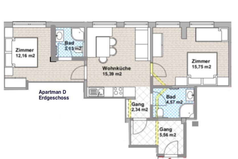 Apartmán Tuxie Haus Exteriér fotografie